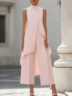 Harlow | Asymmetric Top Wide-Leg Pants Set