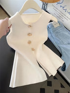 Sleeveless bolero vest from 64b136-1e, shown in a neutral color, close-up of lightweight top with sleeveless design.