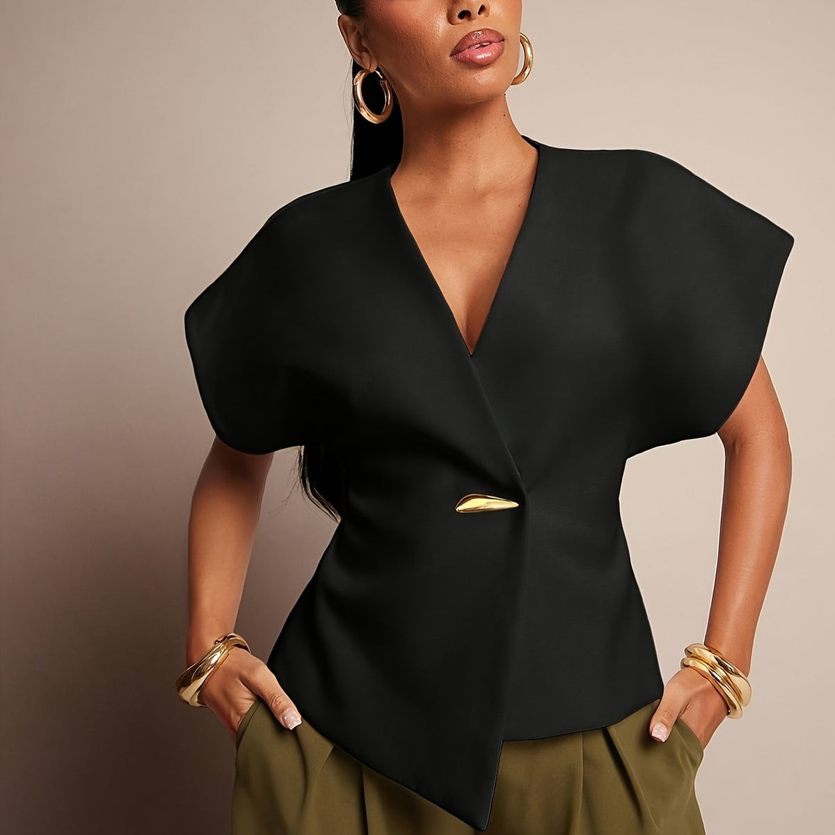 Batwing Sleeve Blazer
