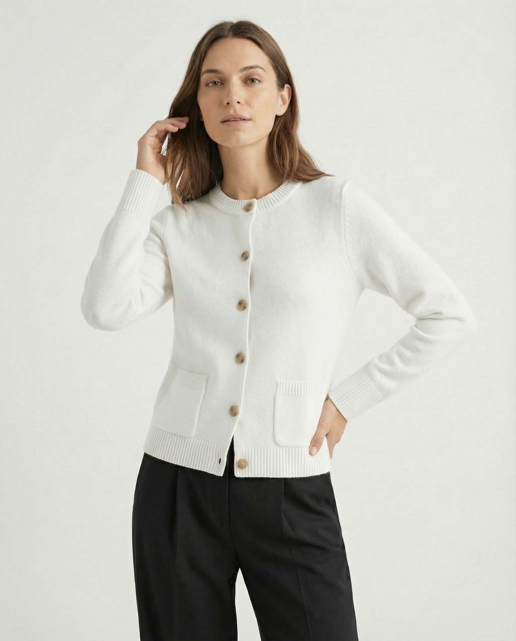 Harlow Wool Knit Cardi