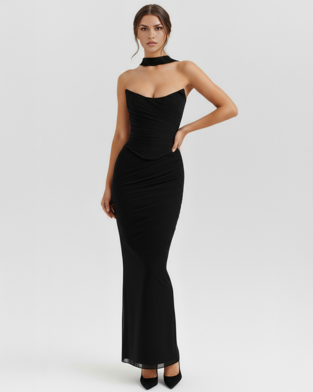 Odessa | Mesh Corset Maxi Skirt Three-Piece Set