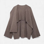 LORISS| Women’s Elegant Wool-Feel Poncho Cardigan