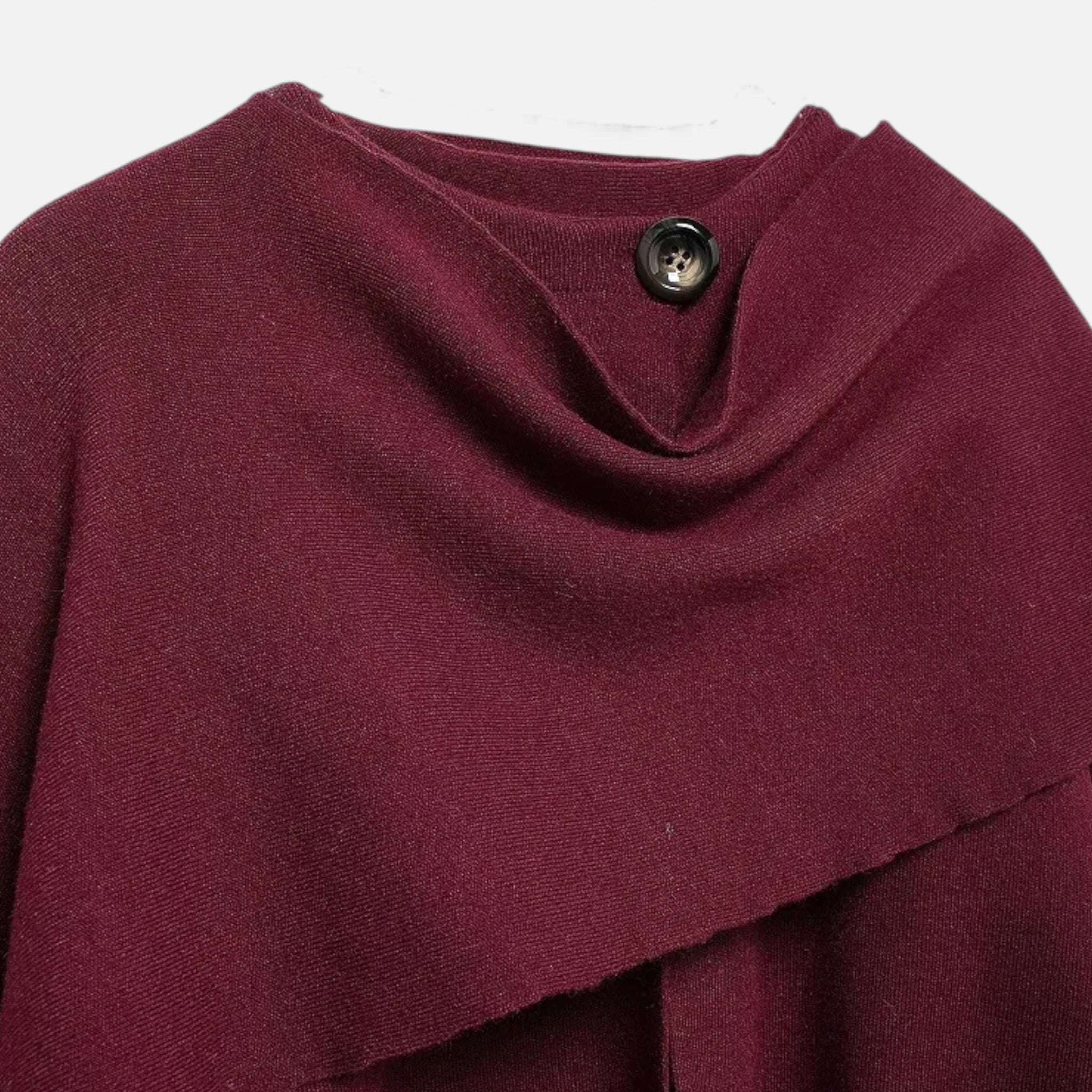 LORISS| Women’s Elegant Wool-Feel Poncho Cardigan
