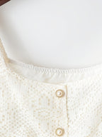 Lace camisole and skirt set by 64b136-1e featuring intricate lace detailing, feminine design, and coordinating fabric.