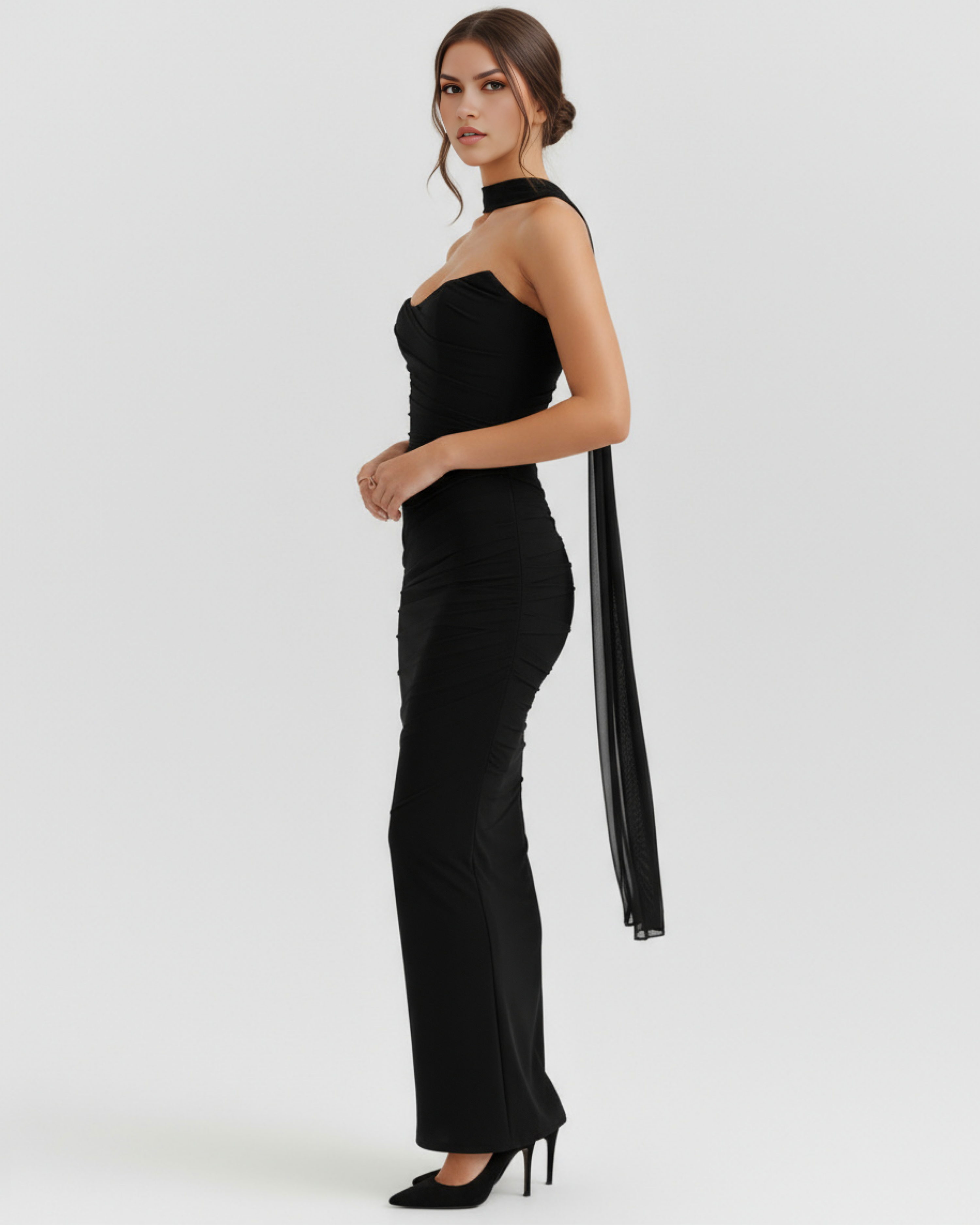 Odessa | Mesh Corset Maxi Skirt Three-Piece Set