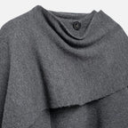 LORISS| Women’s Elegant Wool-Feel Poncho Cardigan