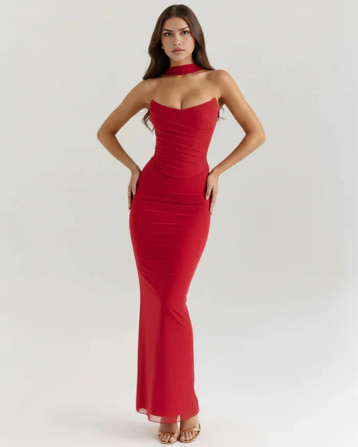 Odessa | Mesh Corset Maxi Skirt Three-Piece Set