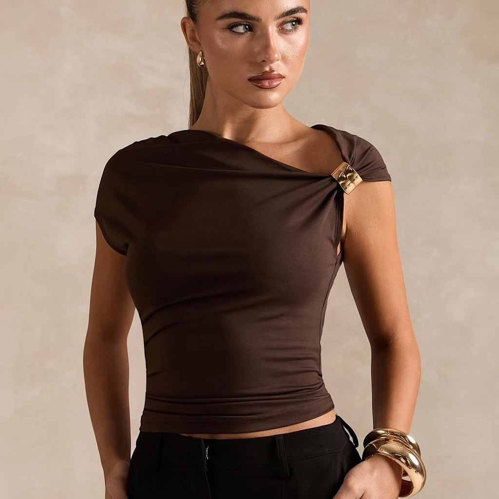 Asymmetric Off-Shoulder Top