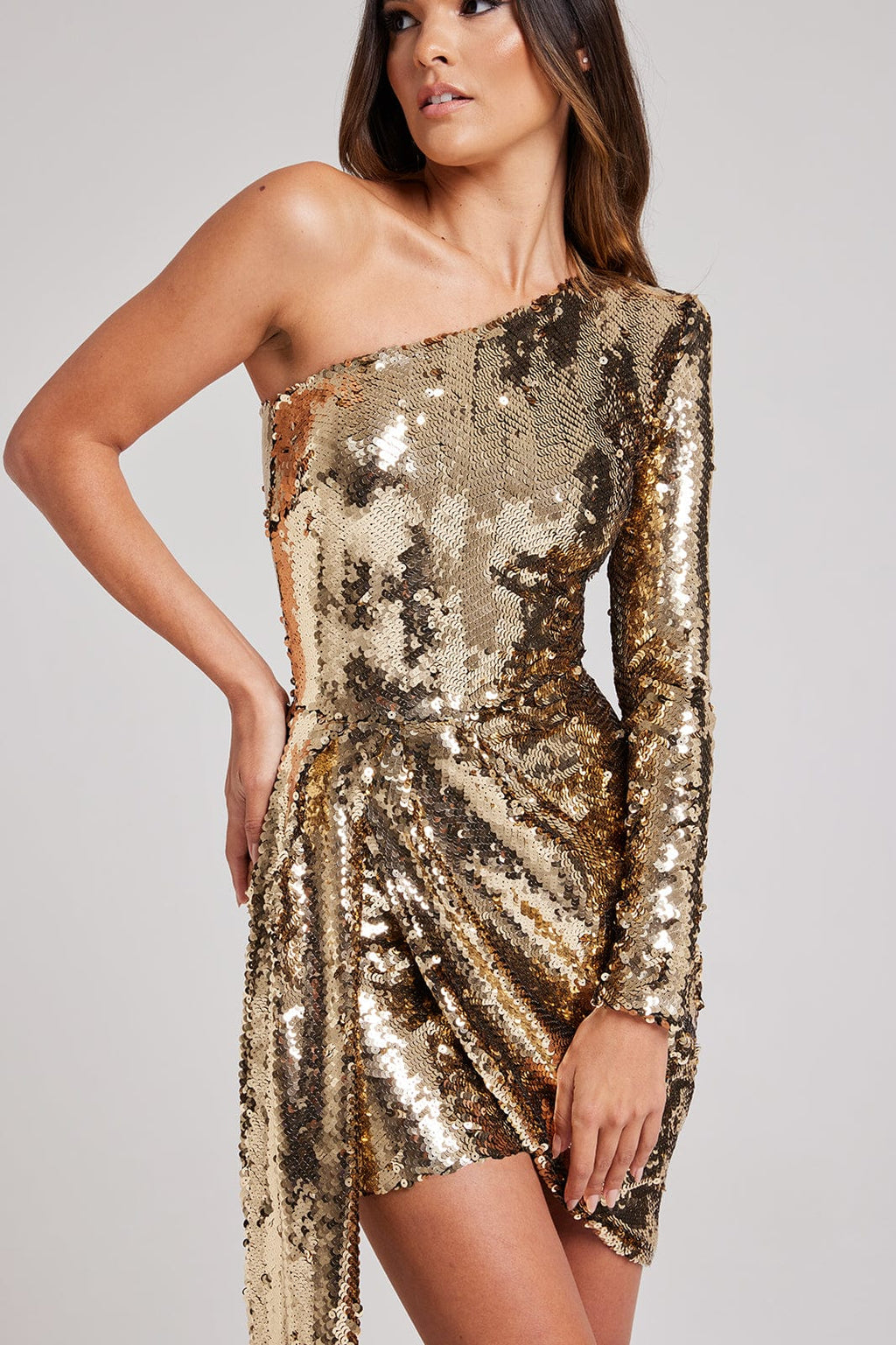 Celina Gold Dress