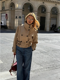 Talia Cropped Trench Coat