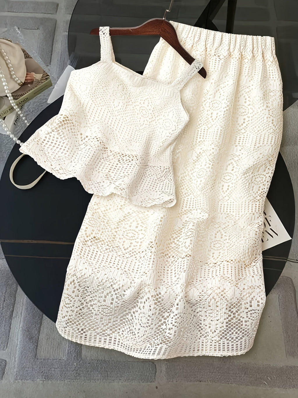 Lace Camisole & Skirt Set