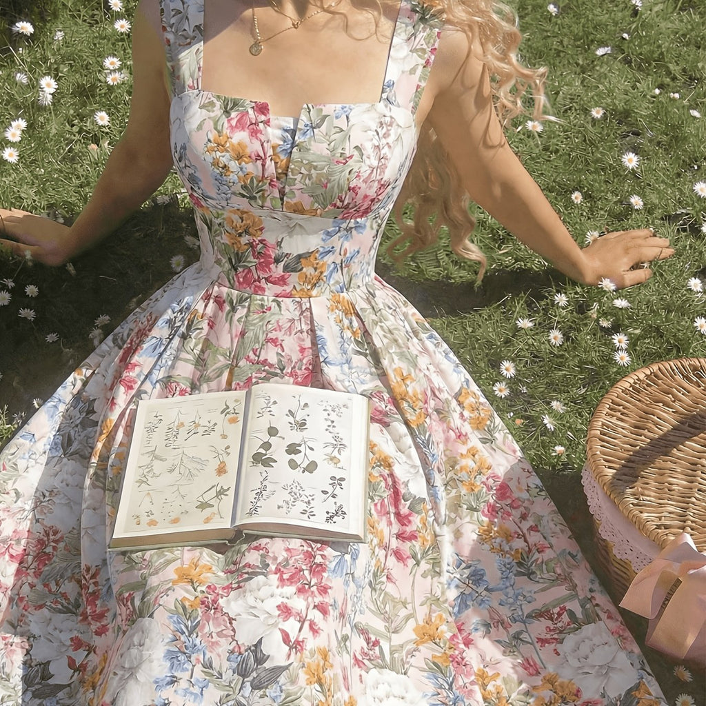 Floral Spaghetti Strap Dress