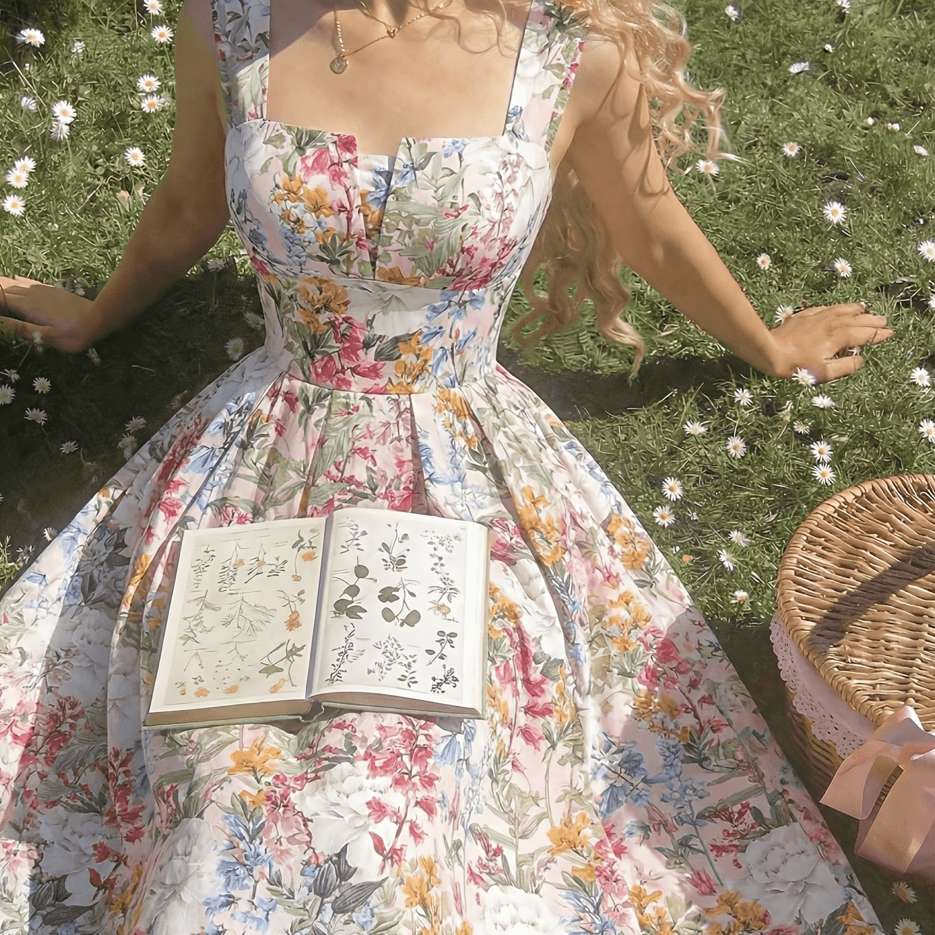 Floral Spaghetti Strap Dress
