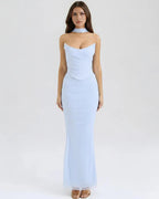 Odessa | Mesh Corset Maxi Skirt Three-Piece Set