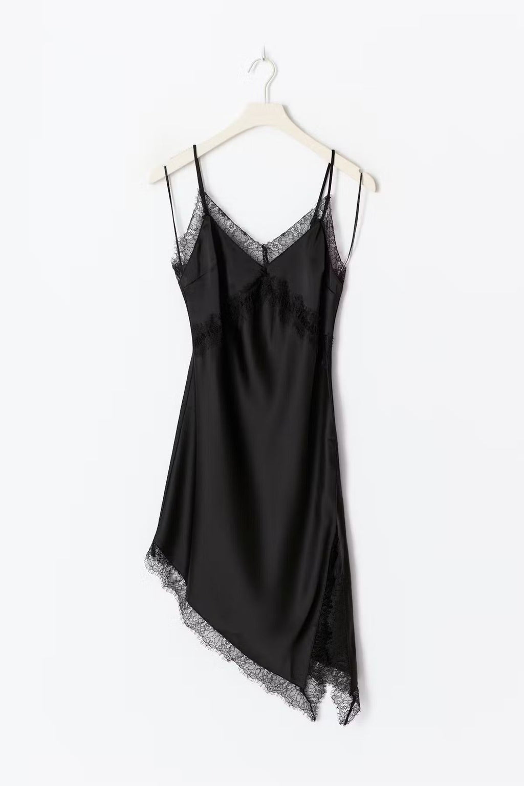 Sofie Satin Dress- Black