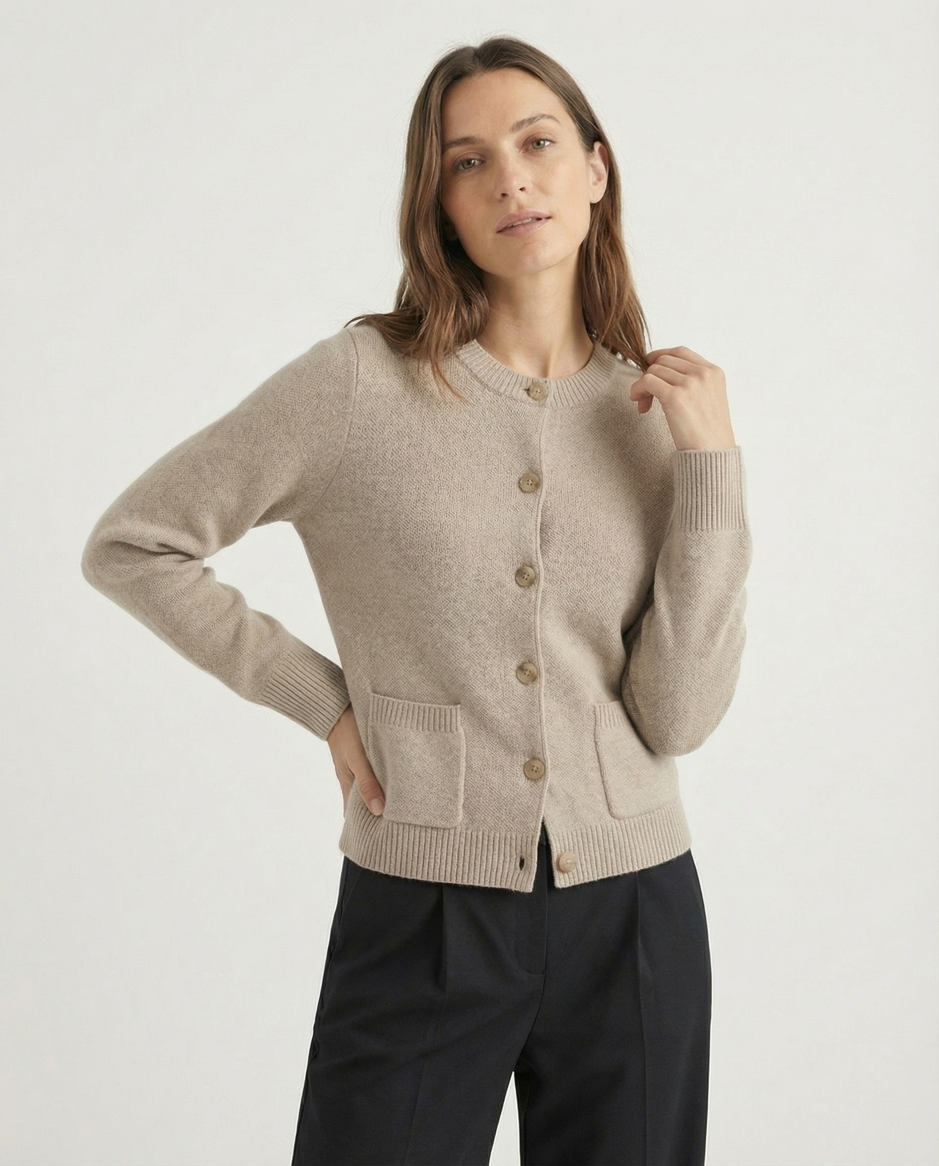 Harlow Wool Knit Cardi