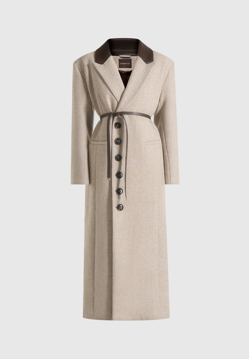 Anissa - Oversized Coat with Leather Belt