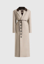 Anissa - Oversized Coat with Leather Belt
