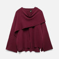 LORISS| Women’s Elegant Wool-Feel Poncho Cardigan