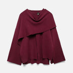 LORISS| Women’s Elegant Wool-Feel Poncho Cardigan