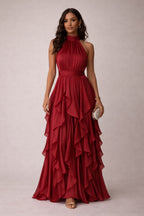 "Orlena" French Elegant Irregular Layered Dress