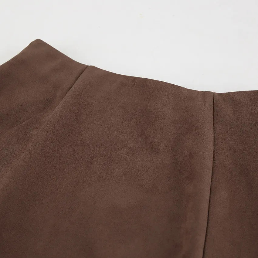 The Kiera Suede Skirt