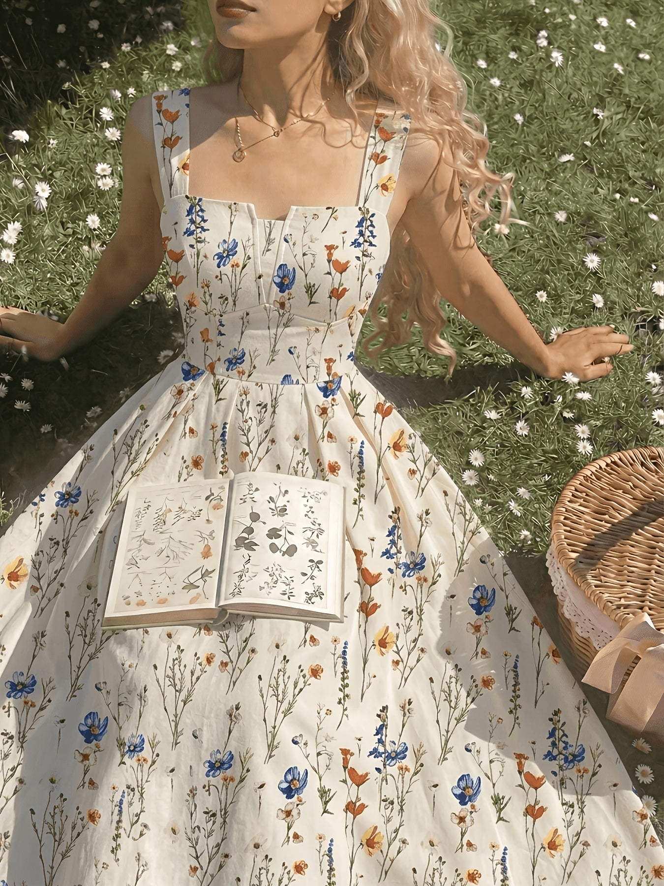 Floral Spaghetti Strap Dress