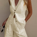 Cardigan & Loose Shorts Suit