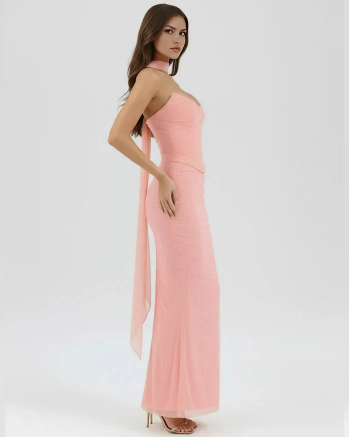 Odessa | Mesh Corset Maxi Skirt Three-Piece Set
