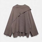 LORISS| Women’s Elegant Wool-Feel Poncho Cardigan