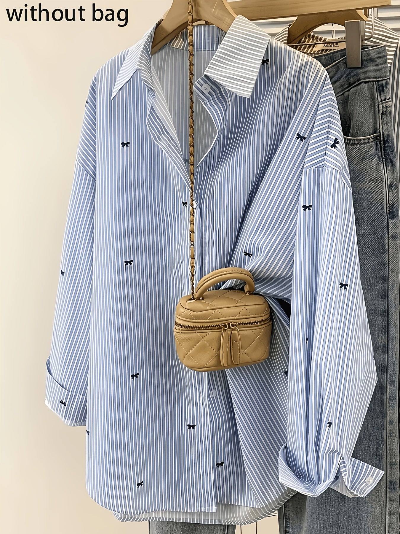Printed Striped Button Shirt