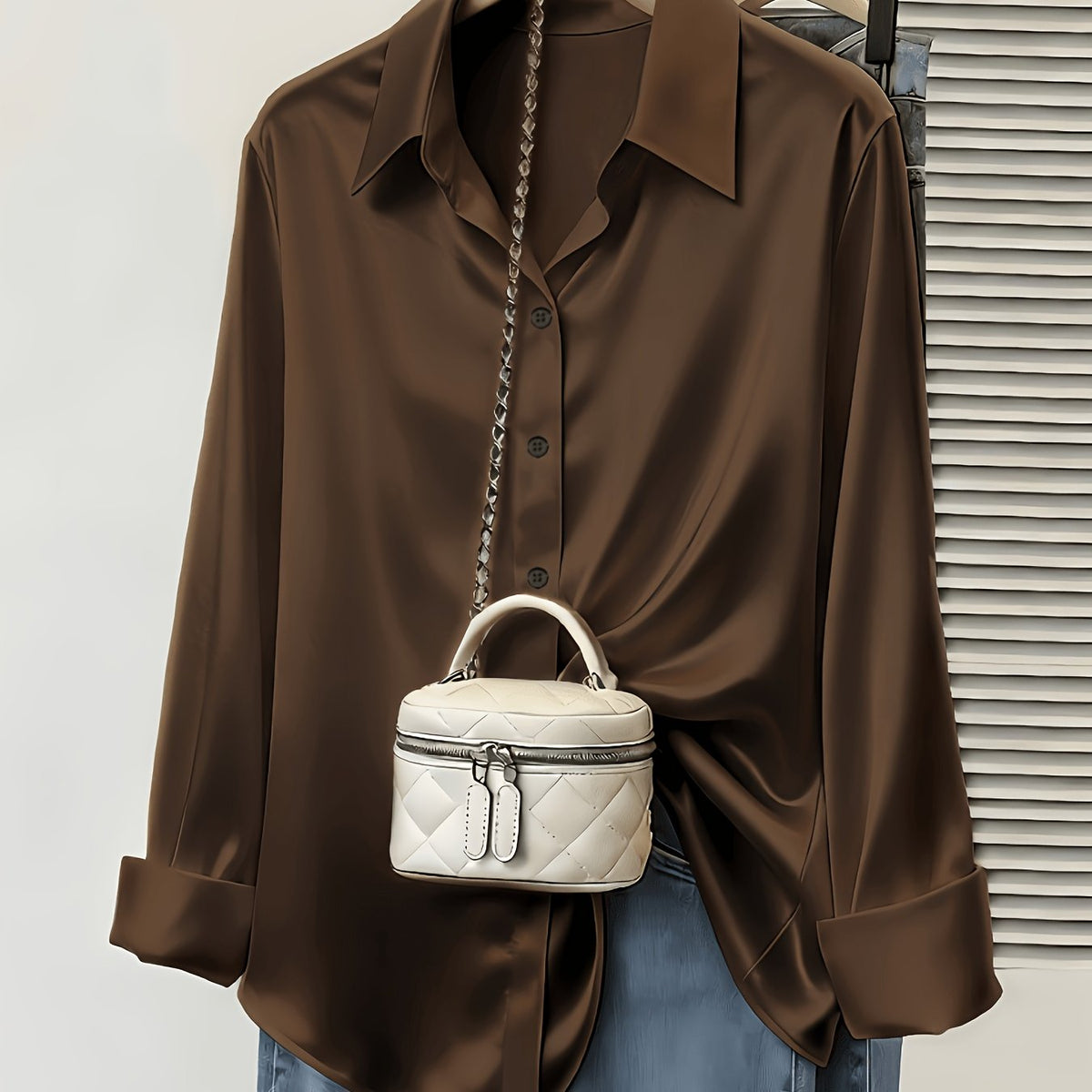 Satin Commuter Shirt