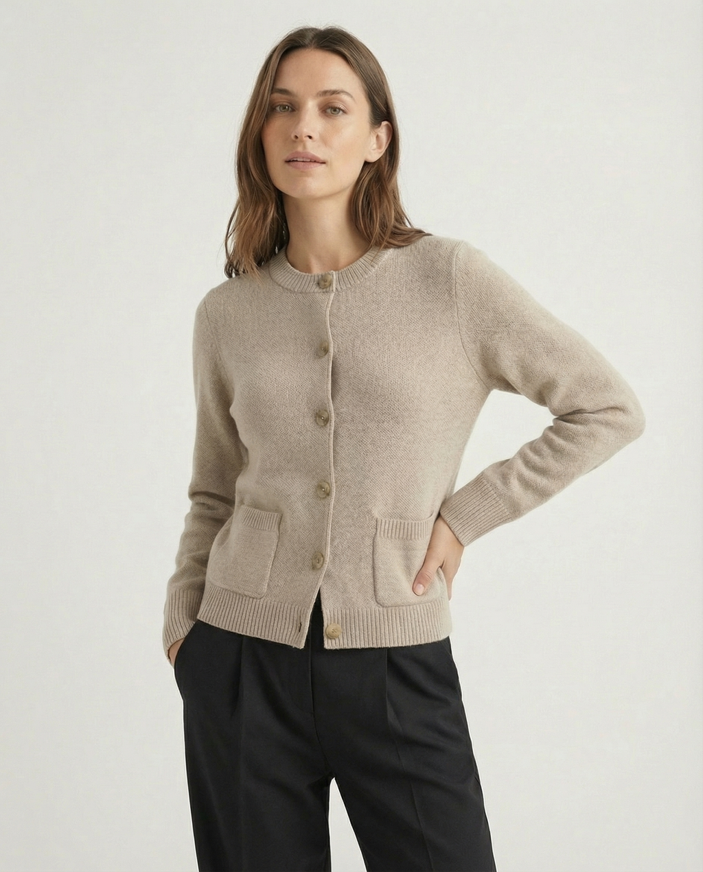 Harlow Wool Knit Cardi