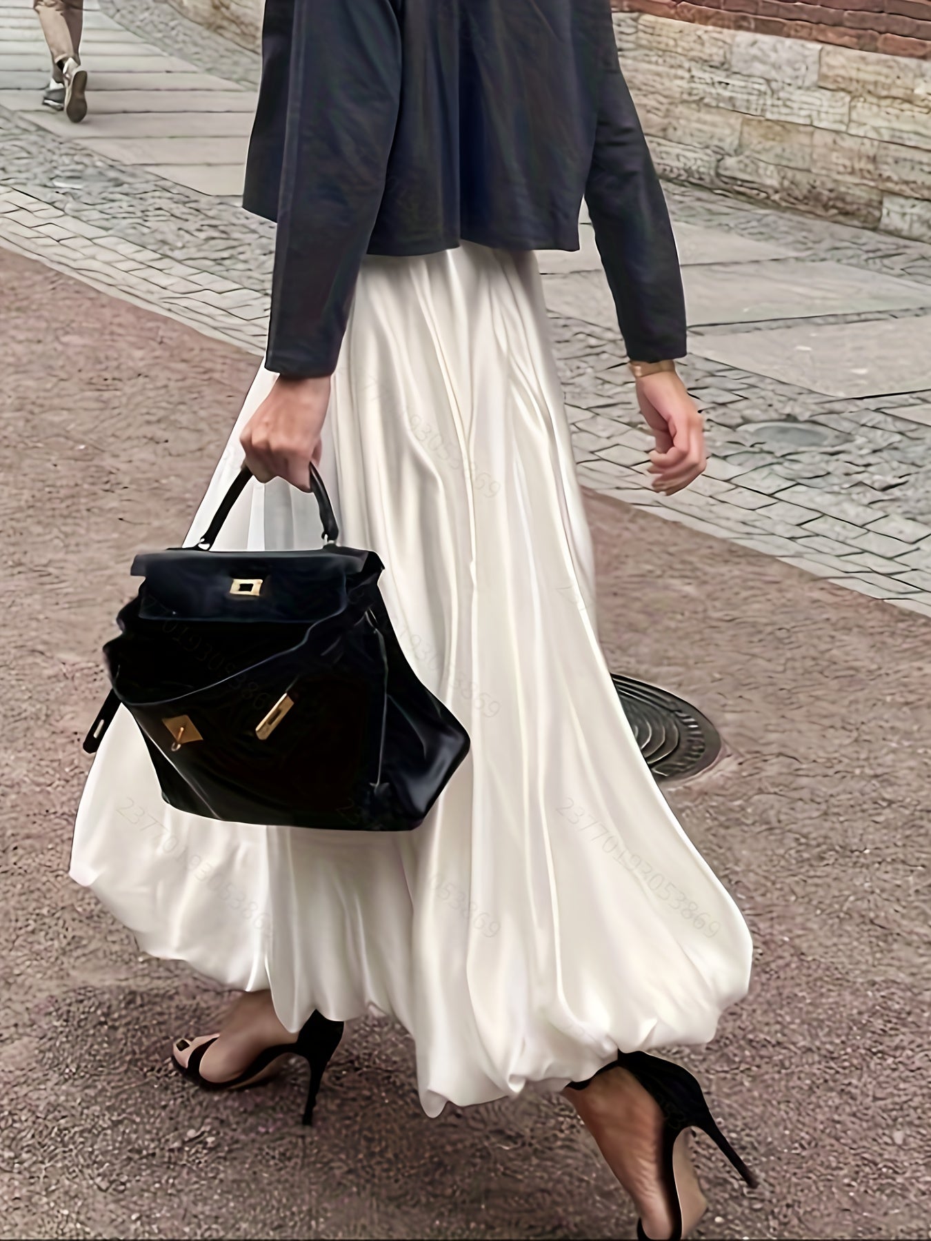 High-Waisted Flowy Skirt