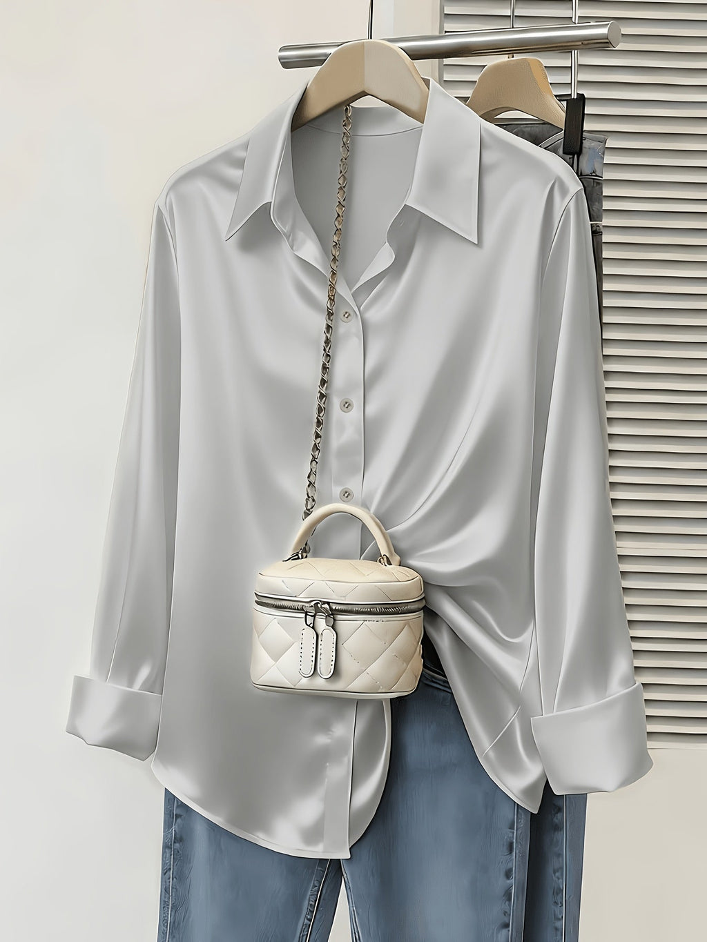 Satin Commuter Shirt