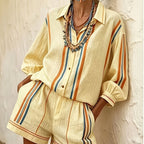 Vacation style shirt and shorts set by 64b136-1e featuring a casual, lightweight design perfect for warm weather and outdoor wear.