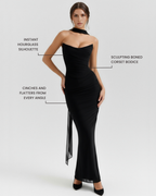 Odessa | Mesh Corset Maxi Skirt Three-Piece Set