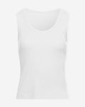 RIBBED SINGLET WHITE