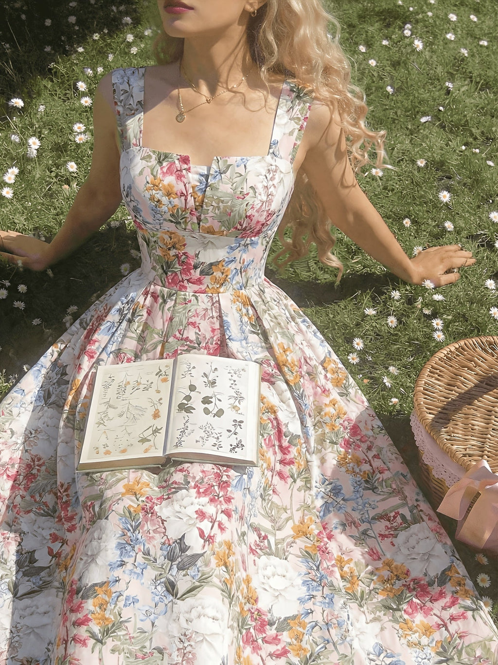 Floral Spaghetti Strap Dress