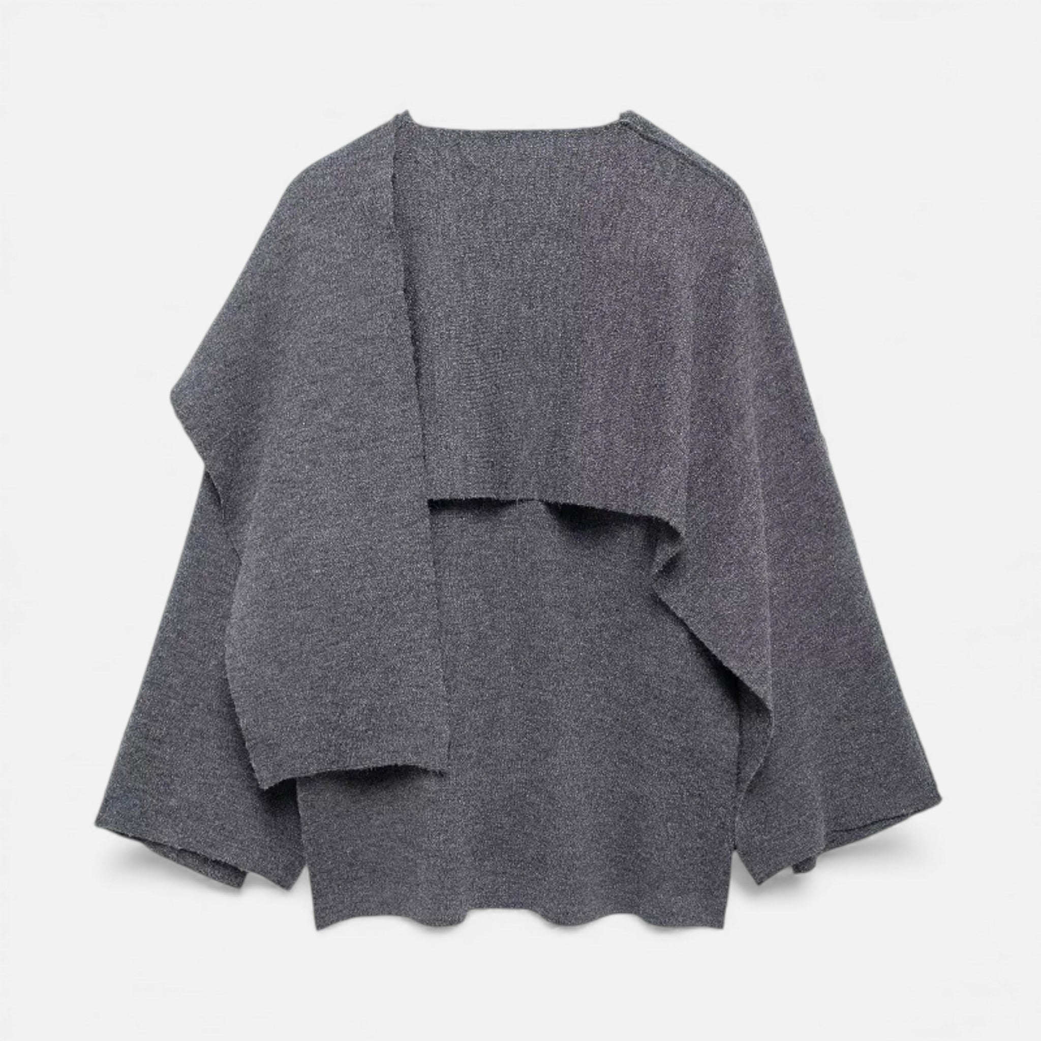 LORISS| Women’s Elegant Wool-Feel Poncho Cardigan
