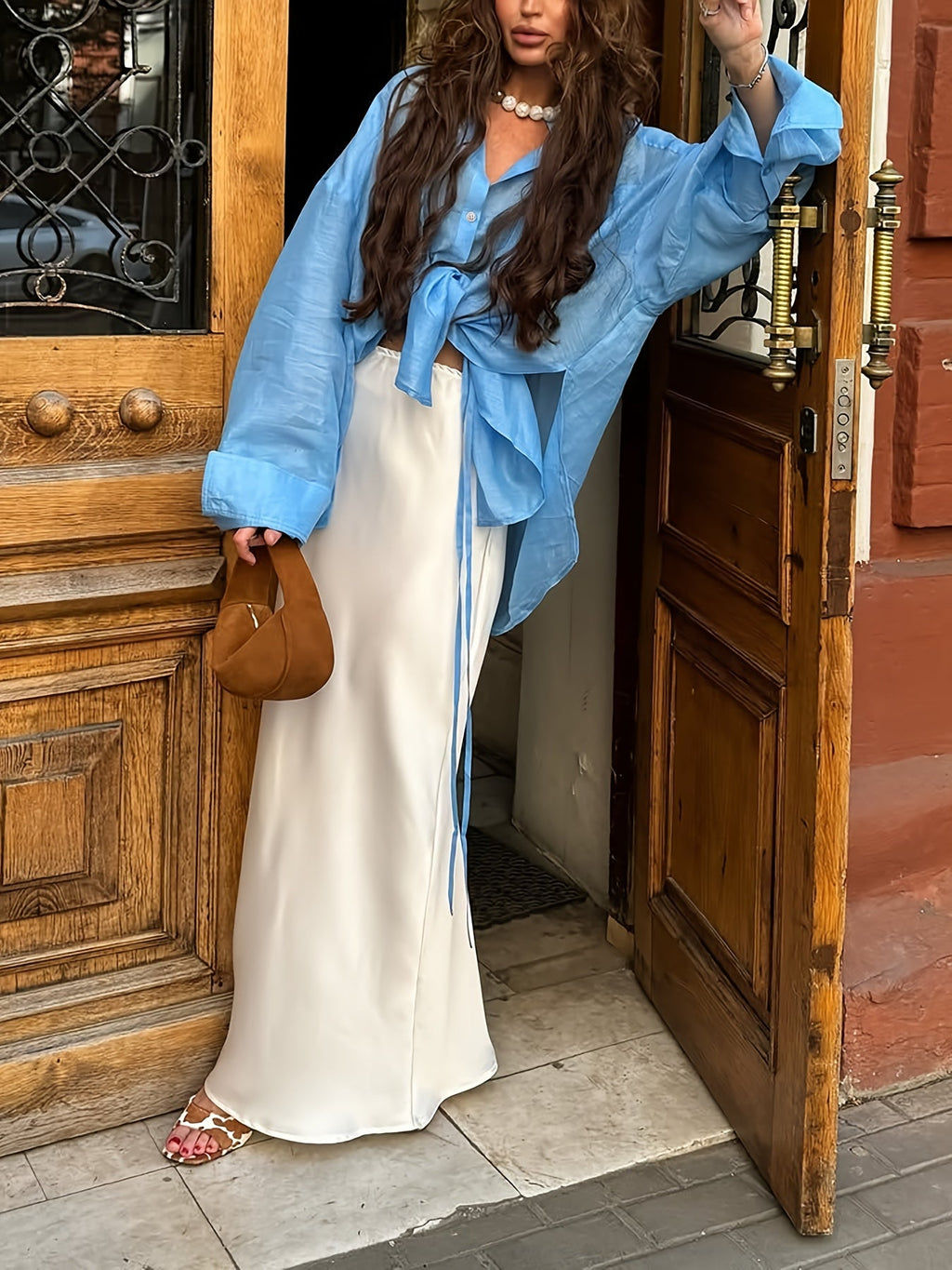 Button-Front Casual Shirt