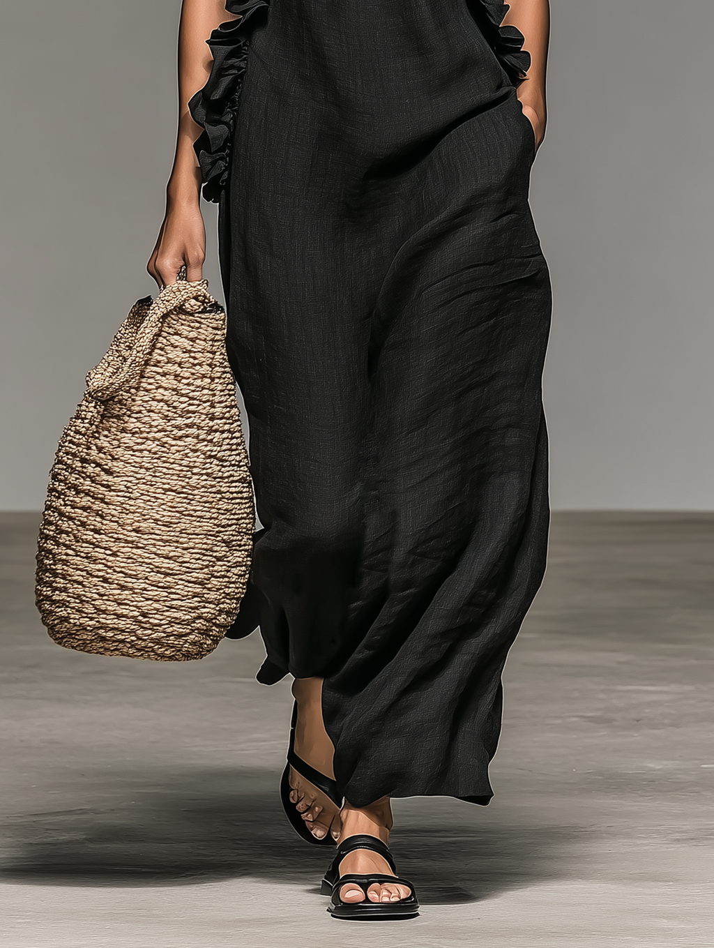 LÉA | MAXI DRESS WITH POCKETS