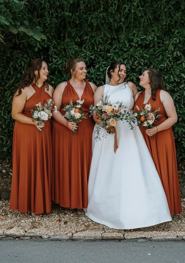 Burnt Orange Multiway Infinity Dress