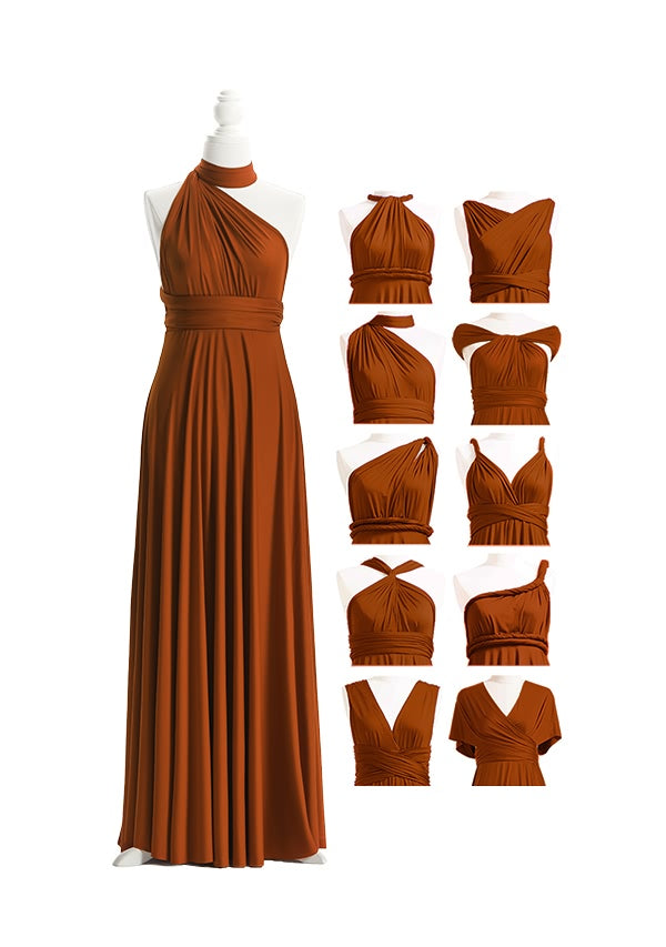 Burnt Orange Multiway Infinity Dress