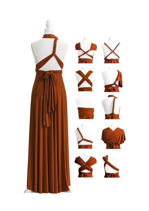Burnt Orange Multiway Infinity Dress
