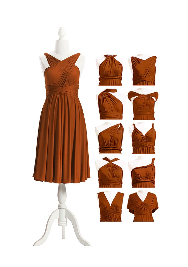 Burnt Orange Multiway Infinity Dress