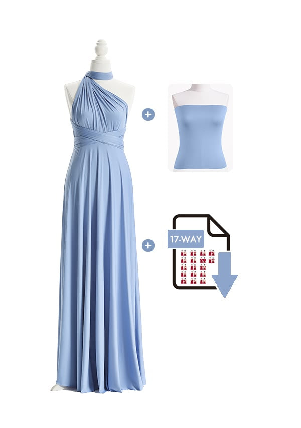 Dusty Blue Multiway Convertible Infinity Dress