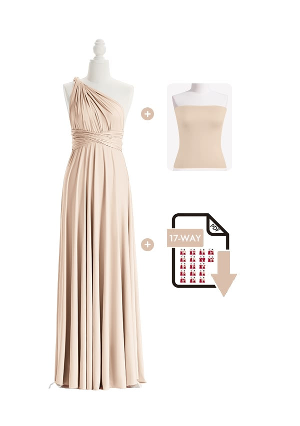 Champagne Multiway Infinity Dress