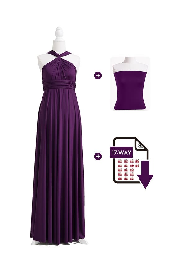 Dark Purple Multiway Infinity Dress