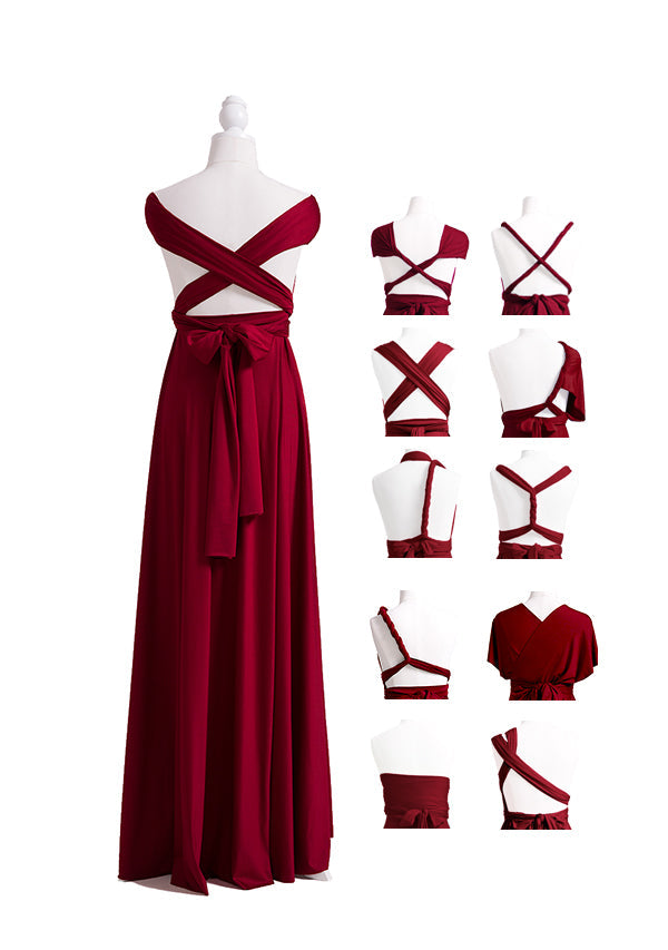 Burgundy Wine Multiway Convertible Infinity Dress